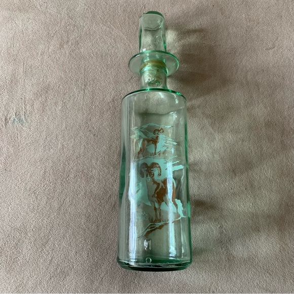 Vintage Old Fitzgerald Prime bourbon wildlife Ram decanter American Bighorn - Picture 10 of 11